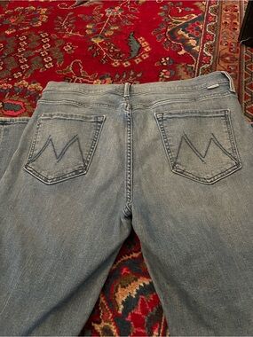 MOTHER Straight-Leg mid rise/ Dazzler Ankle